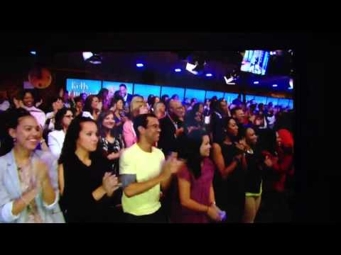 Happy clapper at Live with Kelly and Michael