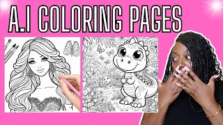 How to create AI COLORING PAGES in MICROSOFT BING | BACK TO SCHOOL IMAGES