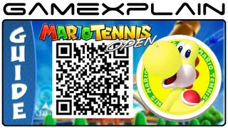 Mario Tennis Open - Yellow Yoshi QR Code (Secrets Characters & Unlockables)