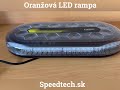 Magnetická LED rampa 12/24V - oranžová / 60x LED / ECE R65 (412x200x57mm) - Video Youtube