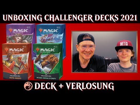 MTG Unboxing Challenger Decks 2021 deutsch | Magic the Gathering | Trader l Review Rote Aggro