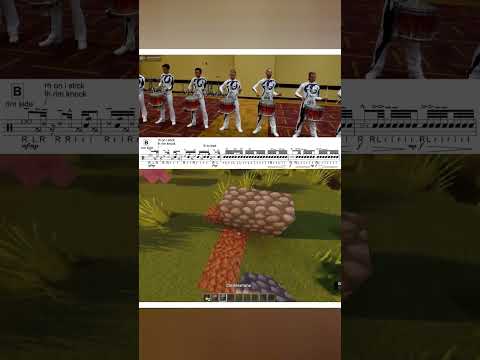 Bluecoats 2016 Snare Break as MINECRAFT Sounds?!