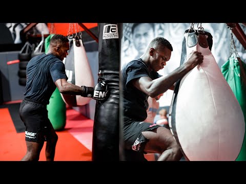 UFC Champion Israel Adesanya Going HARD on HEAVY BAG WORKOUT! Speed and Power UFC 276