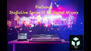 Video thumbnail for PreSonus StudioLive Series III SE Digital Mixer-In Action! by The Sound Couple