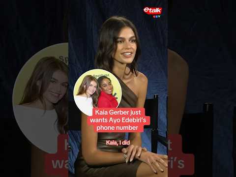 #KaiaGerber explains her and #AyoEdebiri’s viral comment saga 😂 #Bottoms #TIFF24