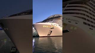 MSC GRANDIOSA IS SO HUGE!🤩 #cruiseship #msccruises