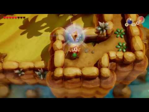Zelda Link's Awakening Remake - Find Angler Key in Yarna Desert and Go to Mountain Waterfall