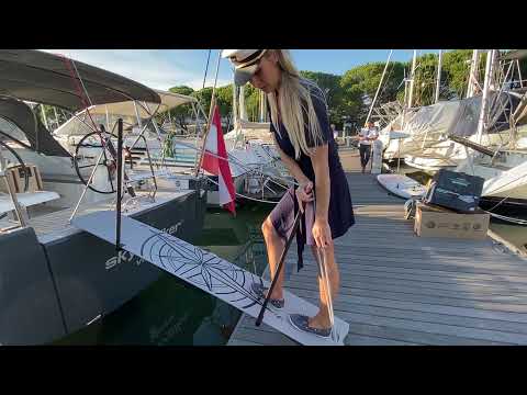 GS Composite - placement of handrails on the GS Composite carbon gangway