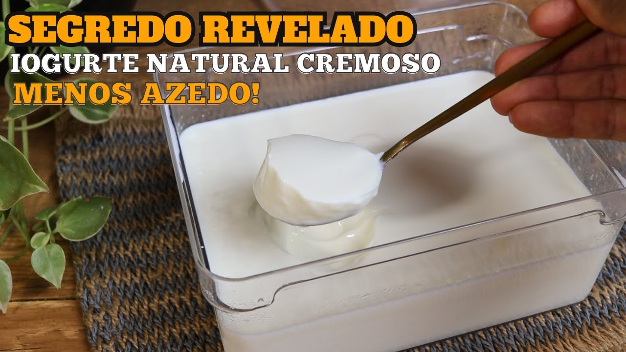 O SEGREDO QUE NINGUÉM TE CONTA/ RECEITA DE IOGURTE NATURAL CREMOSO CASEIRO, MENOS AZEDO!