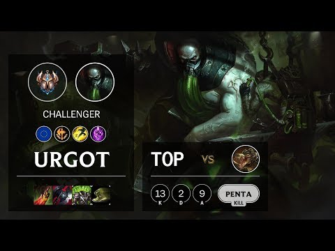 Urgot Top vs Renekton - EUNE Challenger Patch 10.3