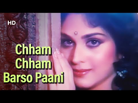 Chham Chham Barso Paani | Kshatriya (1993) | Meenakshi Sheshadri, Vinod Khanna | Romantic Song