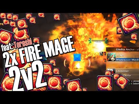 🔥TWO TIMES GREATER PYROBLAST🔥 - 2x Fire Mage 2v2 Arena [BFA WoW]