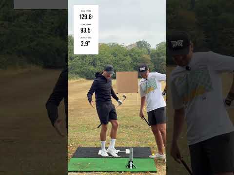How Many MPH To Get Through a Piece of Wood? 💥 #golf #golfswing #trickshots