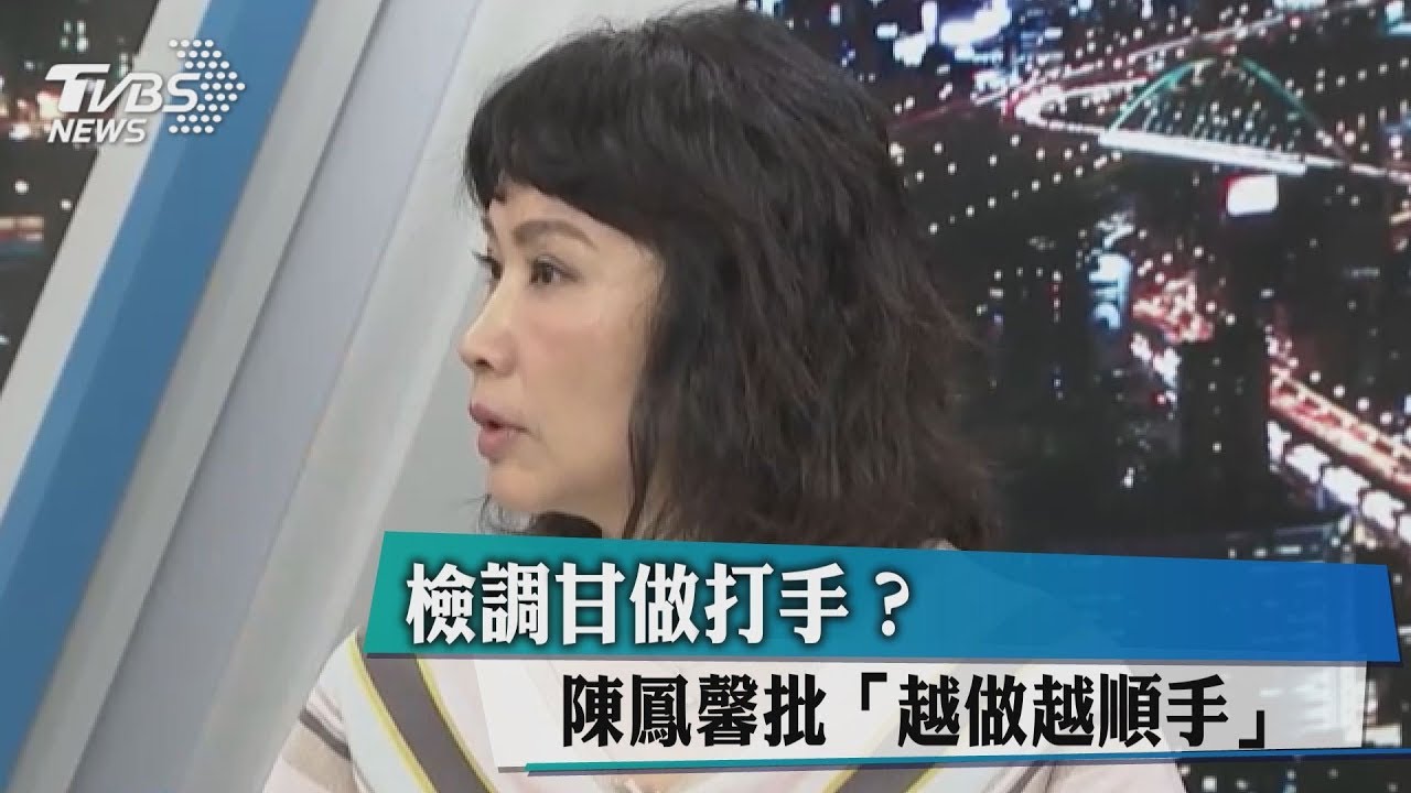 檢調甘做打手？陳鳳馨批「越做越順手」