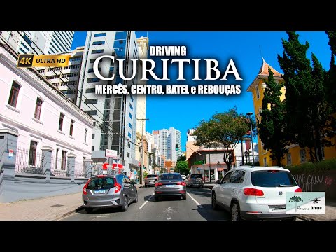 CURITIBA DRIVING 4K | Bairros Mercês, Centro, Batel e Rebouças | #goprocamera