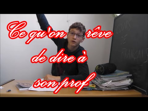 Ce qu'on rêve de dire à son prof - HEY ARTHUR