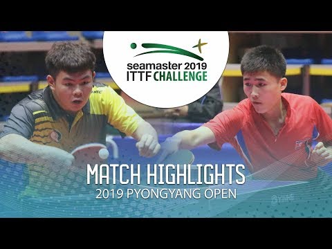 Huang Yu-Jen vs Pae So Hung | 2019 ITTF Pyongyang Open Highlights (Group)