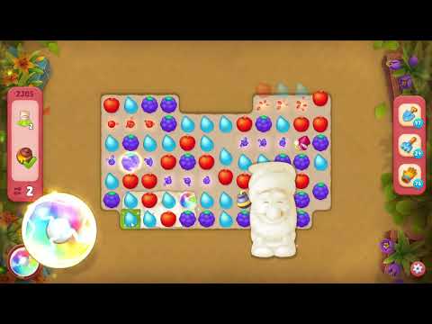 Gardenscapes 2305 Hard Level - 14 moves - NO BooSTERS