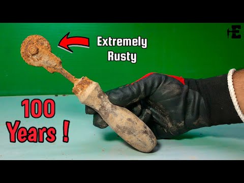 Extremely Rusty Antique Knife Restoration #antique