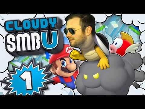 CLOUDY SUPER MARIO BROS. U ☁️ #1: My first New Super Mario Bros. U fan hack