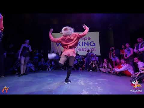 Julia Uvarova vs. Natasha NT vs. Navy - selection round for 1/16 - All Europe Waacking Festival 2018