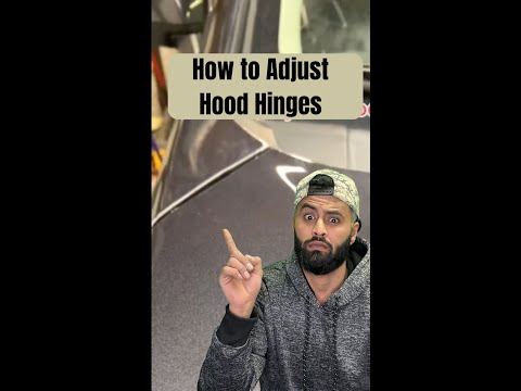 How to adjust hood hinges in one minute