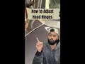 How to adjust hood hinges in one minute