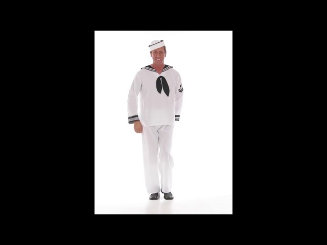 Vídeo relacionado con My Other Me - Disfraz para hombre adulto de Marinero con gorro, camisa y pantalón en blanco y negro talla S. Navega con estilo en tu próxima fiesta temática