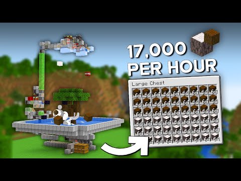 Minecraft Dark Oak & Pale Oak Tree Farm Tutorial - Pale Oak Tree Farm - 17,500 Per/h