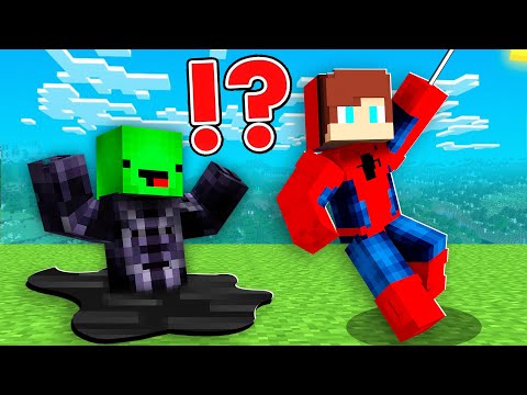JJ Spiderman Speedrunner VS Mikey Venom Hunter in Minecraft Maizen