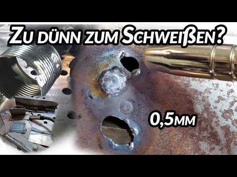 MAG Dünnblech schweißen -Technik, Einstellungen, Geräte