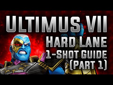 Ultimus VII - Hard Lane 1-Shot Guide! (Part 1) - MARVEL Strike Force - MSF