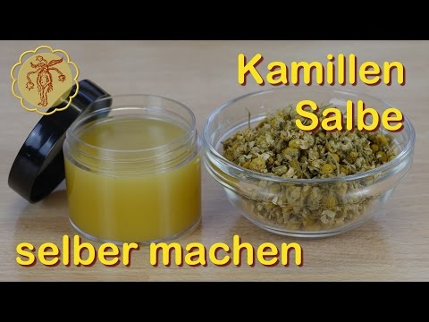 Kamillen-Salbe selber machen - Grundrezept für Kräutersalben