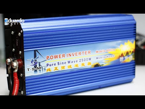 Inversor TSM 2500W, testes pesados na bancada