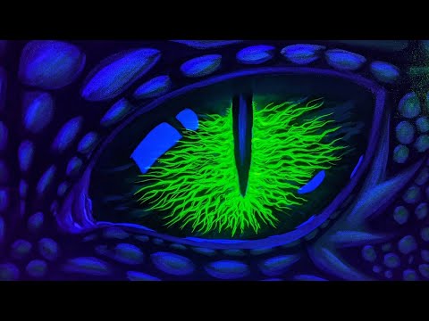 How to PAINT a GLOWING Dragon EYE with Acrylics/ P.t 1/ Sunday ART Show #1