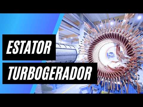 Estudo prático sobre eficiência e estator, núcleo laminado e enrolamentos turbogerador