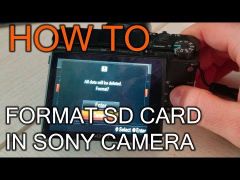 How to Format SD Card in Sony Cameras