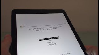 Enabling Developer Mode on a Chrome OS tablet (no keyboard required)