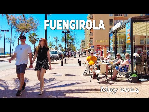 Fuengirola Spain Walking Tour Malaga Costa del Sol May 2024 [4K]