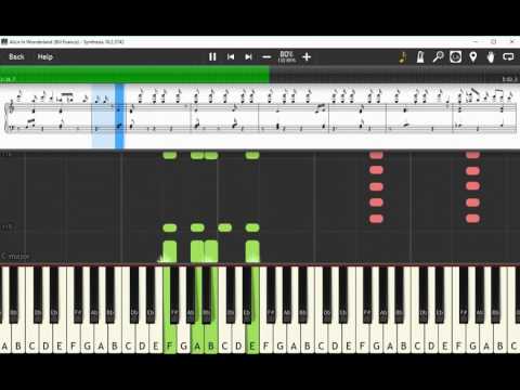 [Synthesia] Alice In Wonderland - Bill Evans (80%)