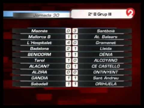 RESUMEN C.E. SABADELL F.C. 1 VS ORIHUELA C.F. 1 JORNADA 30 2010-2011 2ªB GRUPO III
