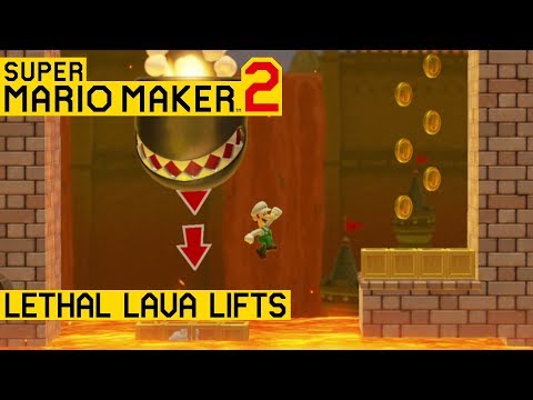 Lethal Lava Lifts - Super Mario Maker 2