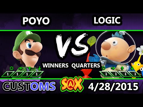 S@X Customs - VGBC | Logic (Olimar, Diddy) Vs. Poyo (Luigi) - SSB4 Winners Quarters - Smash Wii U