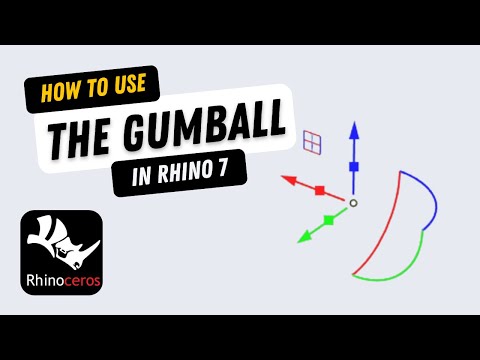 Rhino 7 Tutorial: How to effectively use the Gumball