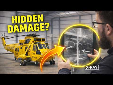 What X-Ray Testing Reveals Inside A Sea King Helicopter