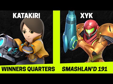 SmashLAN'd 191 Winners Quarters - Katakiri (Mii Gunner) vs XYK (Samus) - SSBU Tournament