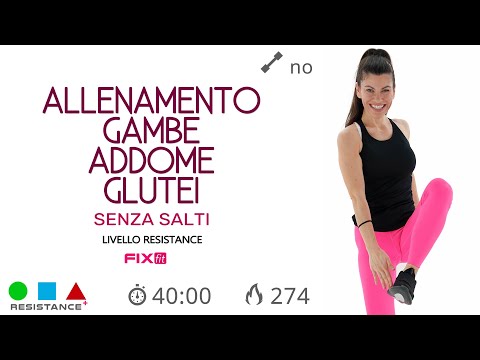 GAG Avanzato: Circuito di Tonificazione Per Gambe Addome Glutei Senza Salti