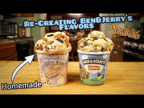 Recreating Ben&Jerry's Ice Cream || Smores Ice Cream