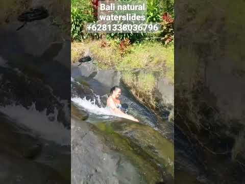 Bali natural waterslide‼️-the most exotic Bali waterfalls #baliwaterfalltour