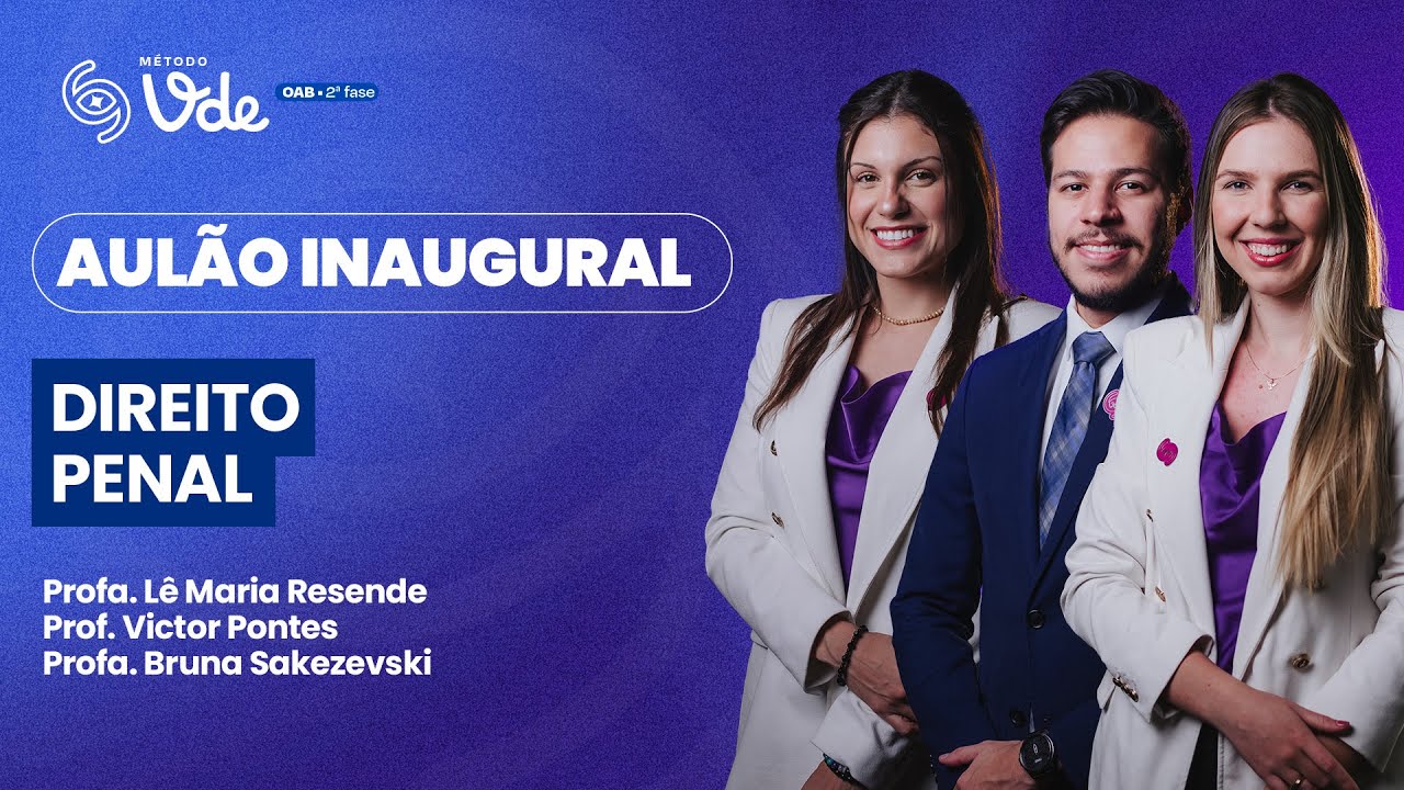 Aulão Inaugural - Penal 2ª fase OAB 42 (dia 02/12 às 19h)